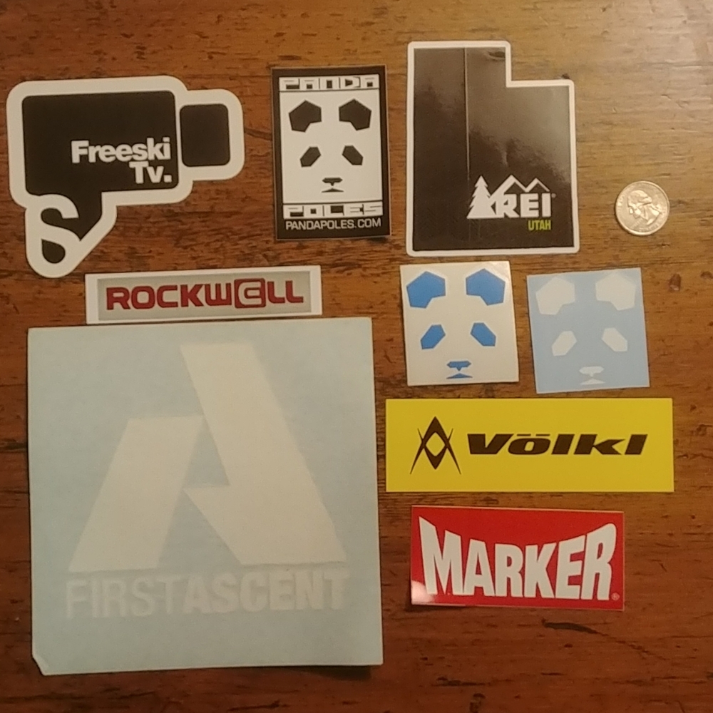 Skier/Boarder Sticker Pack